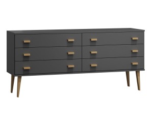 Komoda č2 šířka 180 cm 3š Venuci šedá