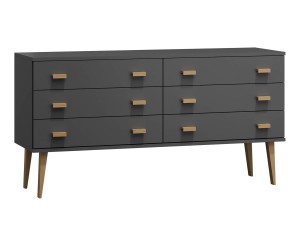 Komoda č2 šířka 120 cm 3š Venuci šedá