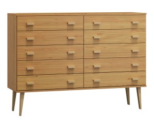 Komoda č2 šířka 140 cm 5š Venuci olše