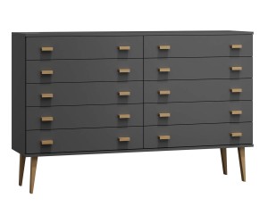 Komoda č2 šířka 160 cm 5š Venuci šedá