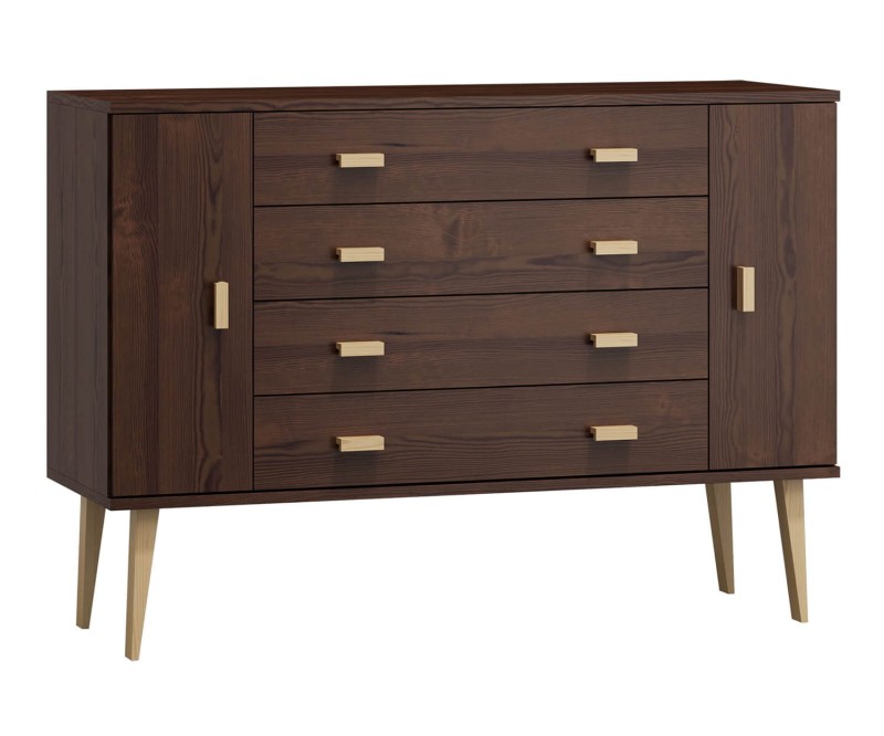 Komoda č3 šířka 140 cm 4š Venuci ořech