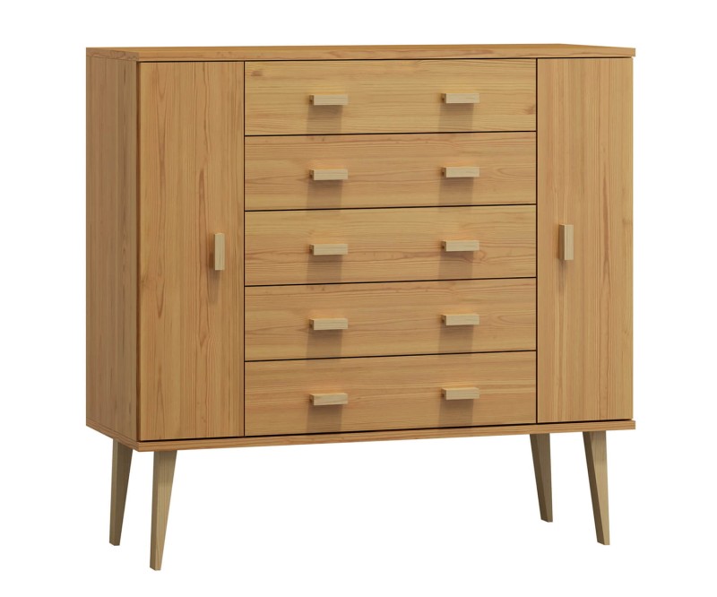 Komoda č3 šířka 120 cm 5š Venuci olše