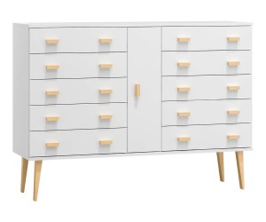 Komoda č4 šířka 120 cm 5š Venuci bílý