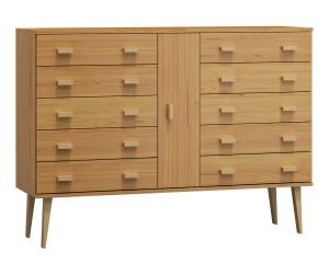 Komoda č4 šířka 140 cm 5š Venuci olše