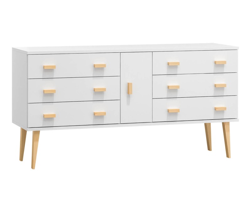 Komoda č4 šířka 140 cm 3š Venuci bílý