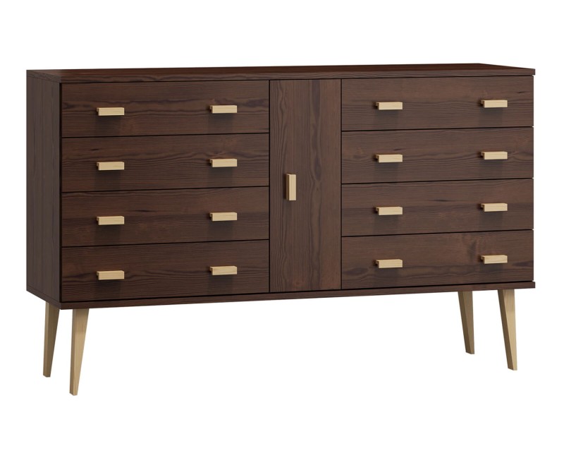 Komoda č4 šířka 140 cm 4š Venuci ořech