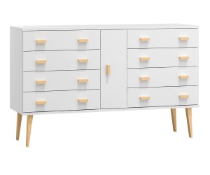 Komoda č4 šířka 140 cm 4š Venuci bílý