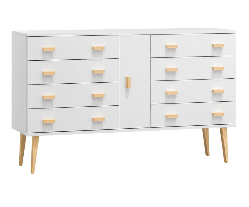 Komoda č4 šířka 140 cm 4š Venuci bílý