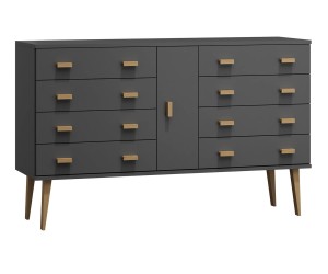 Komoda č4 šířka 120 cm 4š Venuci šedá