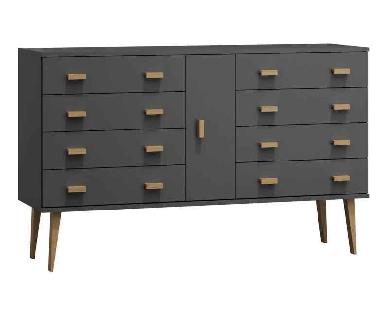 Komoda č4 šířka 120 cm 4š Venuci šedá