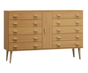 Komoda č4 šířka 180 cm 5š Venuci olše