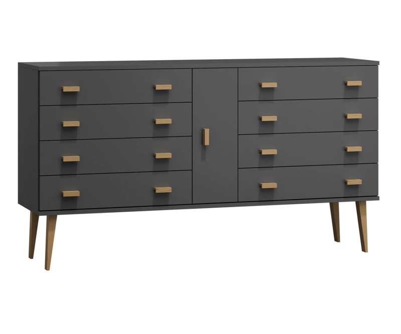 Komoda č4 šířka 160 cm 4š Venuci šedá