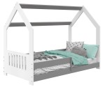 Detská posteľ DOMČEK D5E 80x160cm masív biela