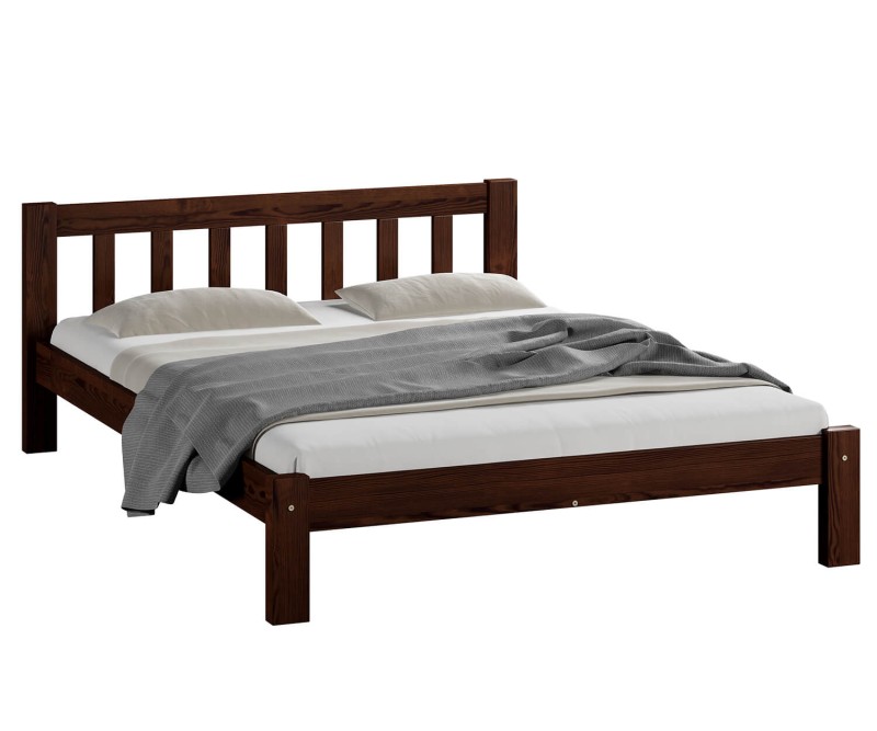 Posteľ Alena ořech 120x200 masív