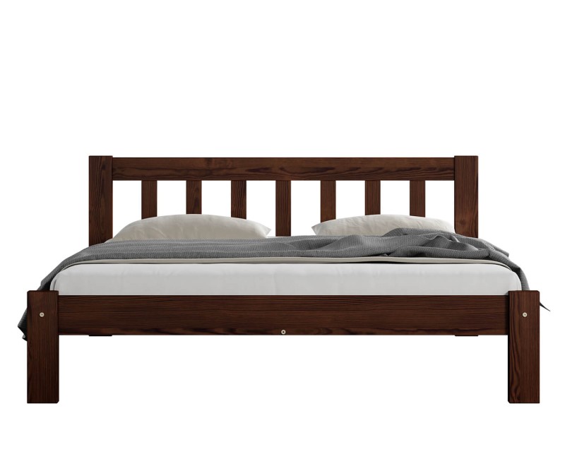 Posteľ Alena ořech 120x200 masív