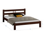 Posteľ ořech Virginia 120x200 masív