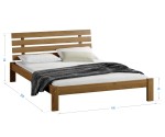 Posteľ dub Karla 140x200 masív
