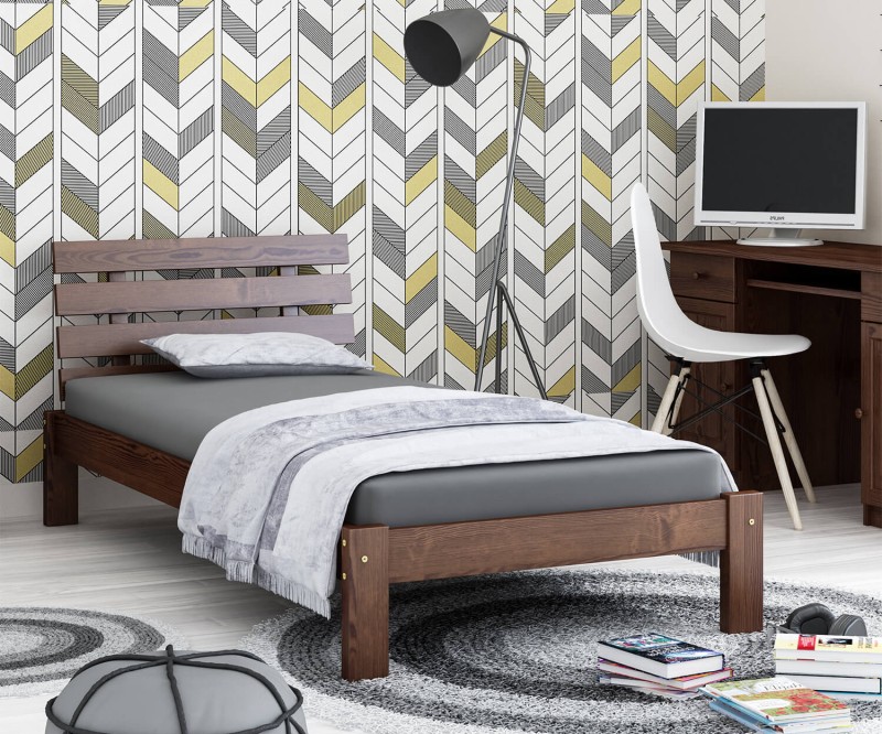 Posteľ ořech Karla 90x200 masív