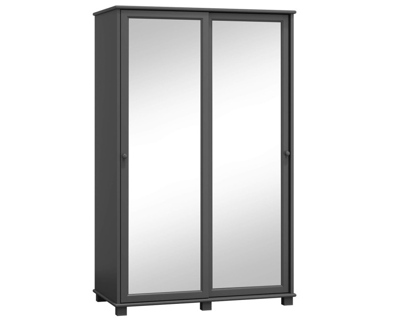 Skříň borovice šedá 2Dč7 šířka 120 věšák