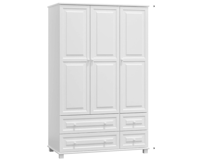 Skříň borovice biela 3Dč3 šířka 120