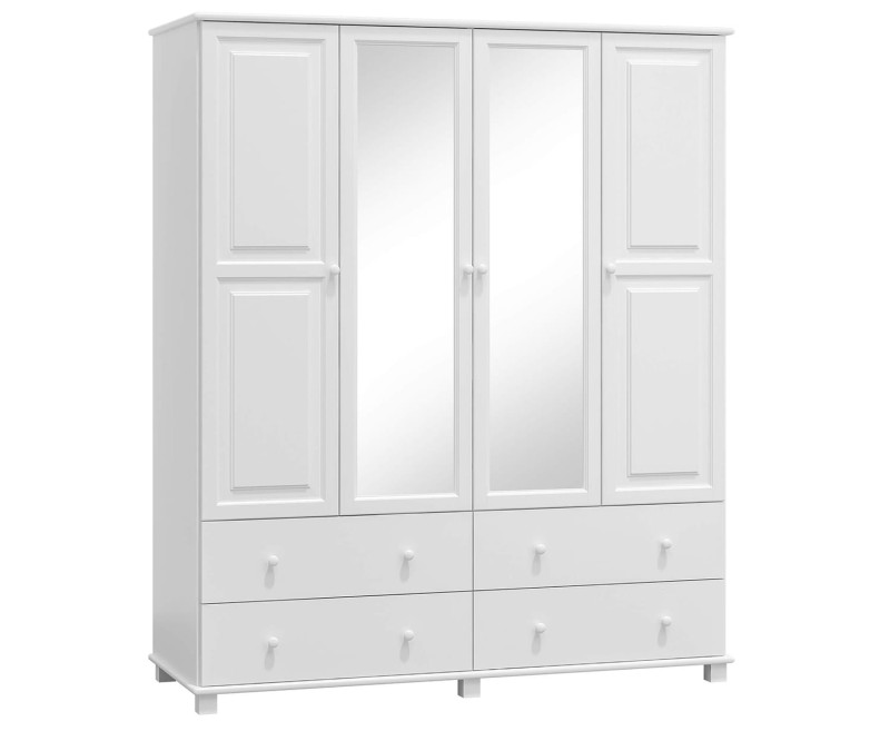 Skříň borovice biela 4Dč4 šířka 180