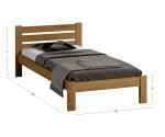 Postel dub Ajza 90x200