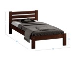 Postel ořech Ajza 90x200