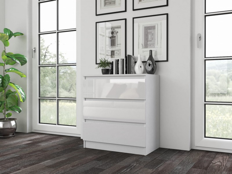 Komoda MALTA M3 biela lesk