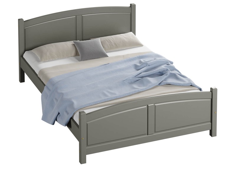 Posteľ borovica Mela 140x200 sivá