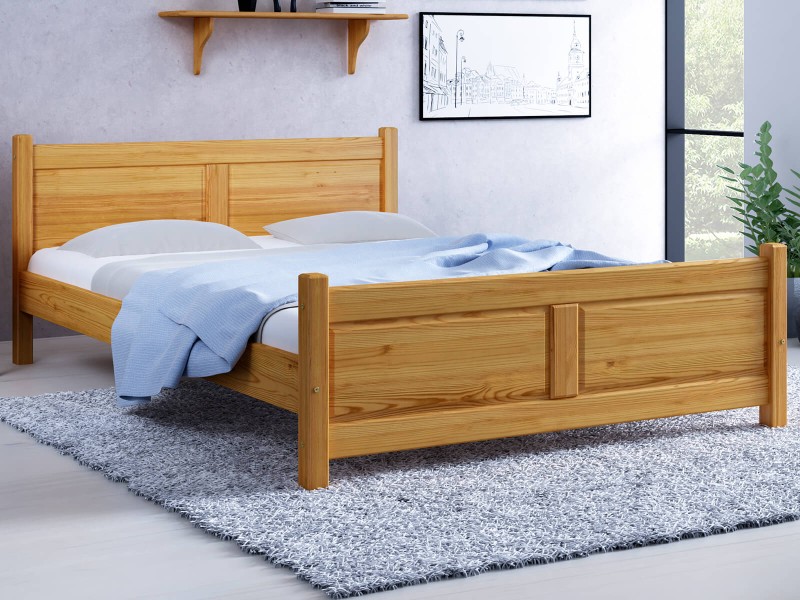 Posteľ borovica Lena 140x200 jelša