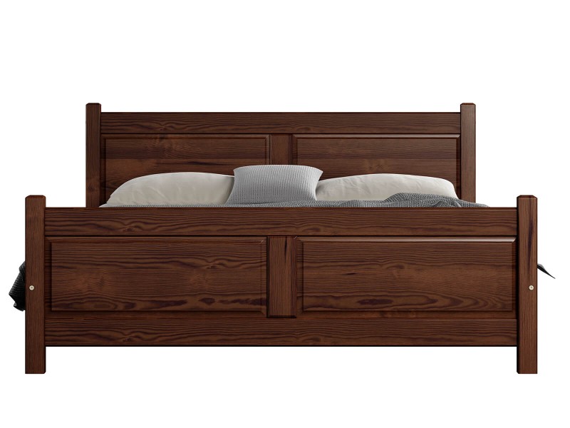 Posteľ borovica Lena 160x200 orech