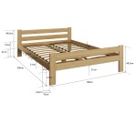 Posteľ borovica Kenta VitBed 160x200cm