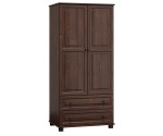 Skříň ořech 2Dč4 šířka 80 věšák
