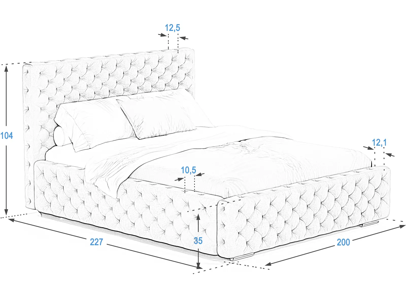 Calunena Postel PRO line15 180x200