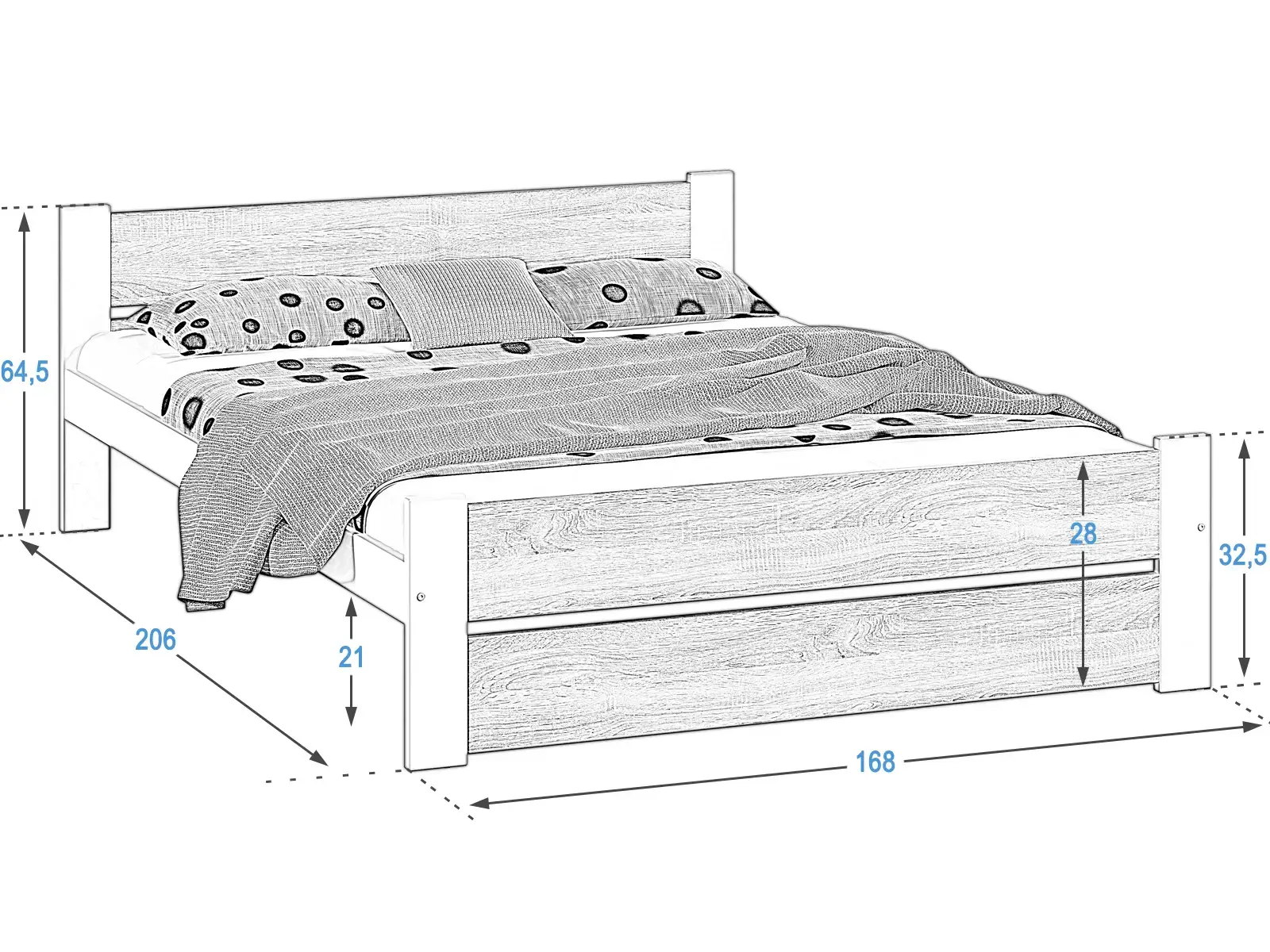 Postel DMD14 160x200 cm